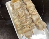 鶏皮の焼き鳥　茹で皮バージョン作り方4写真