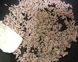 甘ピリ辛そぼろキムチ茹で卵丼作り方1写真