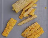 とうもろこしチーズ。英国式コーンスコーン作り方1写真