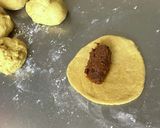 キーマカレーの・焼きカレーパン作り方6写真