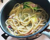 お弁当のすみっコパスタをワンパンで作り方4写真