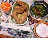 簡単に!お吸い物にも!豆苗とミニトマト作り方3写真