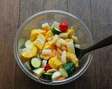 オーブンにお任せ！夏野菜と魚介のグリル作り方1写真