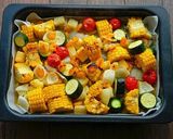 オーブンにお任せ！夏野菜と魚介のグリル作り方4写真