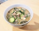 簡単！火を使わない！サバ缶冷や汁飯〜！作り方3写真
