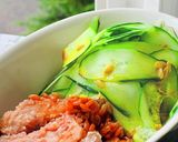 冷え冷え!ぶっかけ鮭缶きゅうり♡作り方5写真