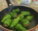 チーズ入り！丸ごとピーマンの肉詰め作り方8写真