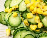 きゅうりとコーンの青じそサラダ作り方1写真