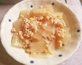 大根と鶏ひき肉の塩炒め。作り方4写真