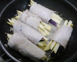 簡単！とろとろ茄子の肉巻きしょうがあん作り方3写真