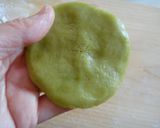 オレンジピールin全粒粉抹茶メロンパン☆作り方10写真