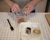 水菜と豚しゃぶのごまだれ豆乳そうめん作り方1写真