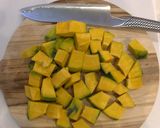 ミキサー不要！カボチャの甘酒豆乳スープ作り方1写真