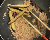 ワンパンでなすピー肉味噌パスタ作り方5写真