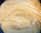 九条ねぎたっぷり野沢菜ちりめんたらこスパ作り方2写真