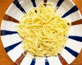 九条ねぎたっぷり野沢菜ちりめんたらこスパ作り方3写真