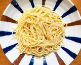 九条ねぎたっぷり野沢菜ちりめんたらこスパ作り方4写真