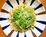 九条ねぎたっぷり野沢菜ちりめんたらこスパ作り方7写真