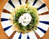 九条ねぎたっぷり野沢菜ちりめんたらこスパ作り方9写真