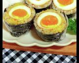 味付け卵で作るスコッチエッグ風おにぎり作り方15写真