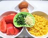 トマトとトロトロ卵のパスタ作り方1写真