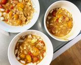 肉無豆腐きな粉トマト洋風麻婆味野菜炒め作り方5写真