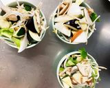 肉無豆腐きな粉トマト洋風麻婆味野菜炒め作り方12写真