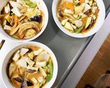 肉無豆腐きな粉トマト洋風麻婆味野菜炒め作り方16写真