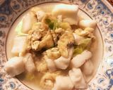 油揚げとはんぺんキャベツのスープ作り方4写真