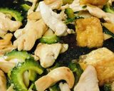 鶏肉と厚揚げのゴーヤーチャンプルー作り方3写真
