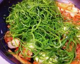 切り昆布にタコ天。作り方4写真