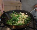 水菜とエビと豆腐の中華あん作り方6写真