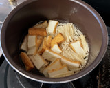 mオクラと厚揚げとえのきの味噌汁作り方4写真
