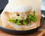 激ウマホホホタケの照り焼きライスバーガー作り方9写真