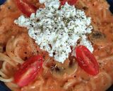 チーズトマトクリームパスタ＊冷製にも作り方12写真