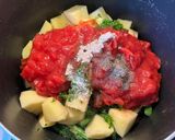 ギリシャ料理　インゲン豆のトマト煮作り方5写真