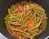 ギリシャ料理　インゲン豆のトマト煮作り方7写真