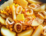 バター醤油で無限！じゃが・コーン・イカ♡作り方19写真