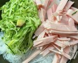 マカ入り　冷やし中華風　春雨サラダ作り方3写真
