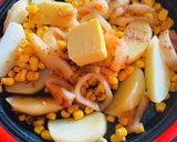 バター醤油で無限！じゃが・コーン・イカ♡作り方16写真
