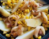 バター醤油で無限！じゃが・コーン・イカ♡作り方14写真