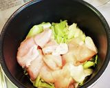 低糖質☆鶏胸肉とキャベツのとろ～り蒸し作り方5写真