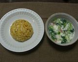 カニかまと小松菜のスープチャーハン作り方9写真