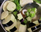味噌汁 なすとオクラ、ちくわや油揚げ作り方6写真