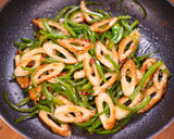 料理の技➀ちくわとピーマンのきんぴら作り方4写真