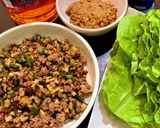 たっぷり野菜と挽肉のサンチュ・レタス包み作り方4写真