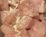 シャキホク！長芋と鶏むね肉の和風パスタ作り方1写真