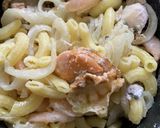 ジェノバ風　海老と帆立のマカロニグラタン作り方11写真