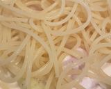 鶏肉とキャベツのクリームパスタ作り方4写真