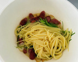 ウインナーとねぎの和風パスタ作り方5写真